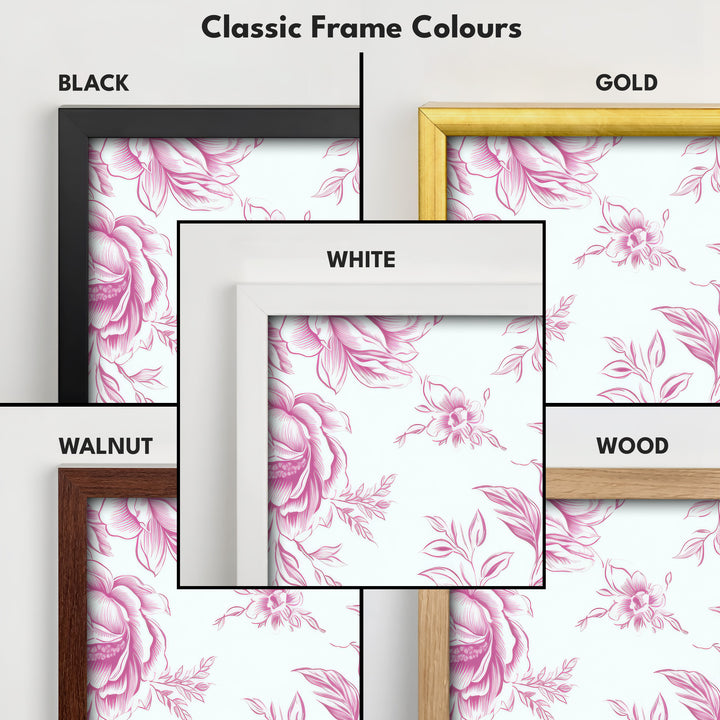 Vertical Floral Long Wall Art Pink Peonies - V0272