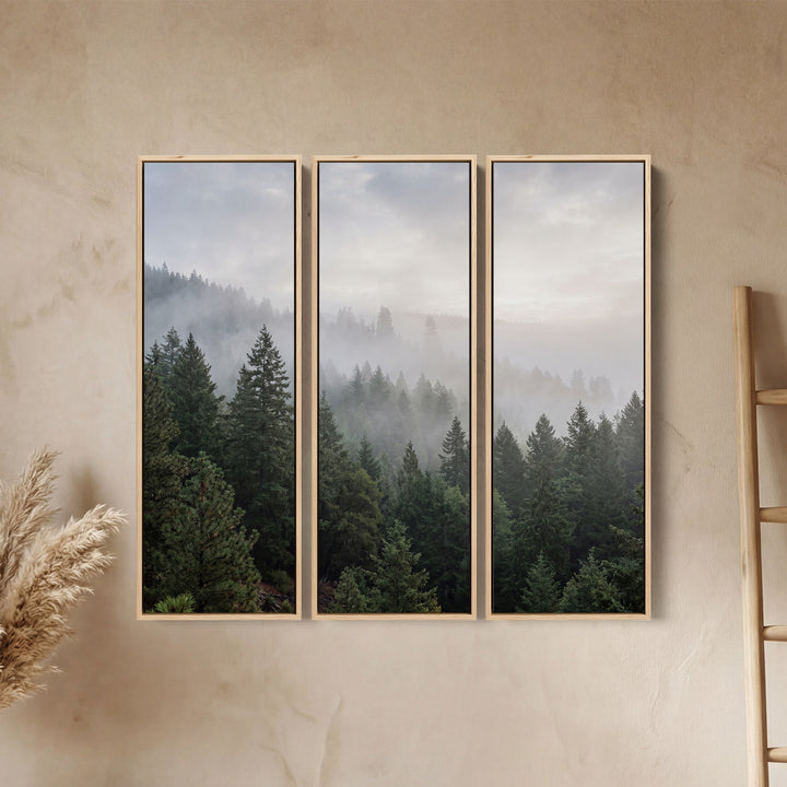 Misty Forest Extra Large Wall Art Set for Office