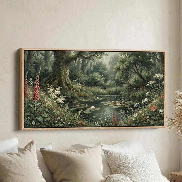 Woodland Pond Bedroom Wall Art Oversized Wall Decor For Hallway