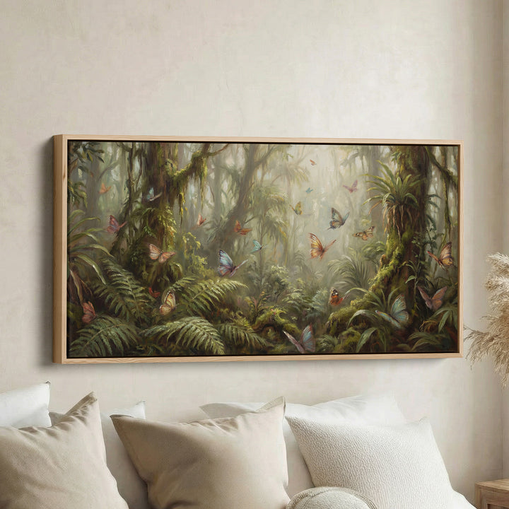 Enchanted Forest horizontal wall art Butterflies Statement Wall Decor Bedroom