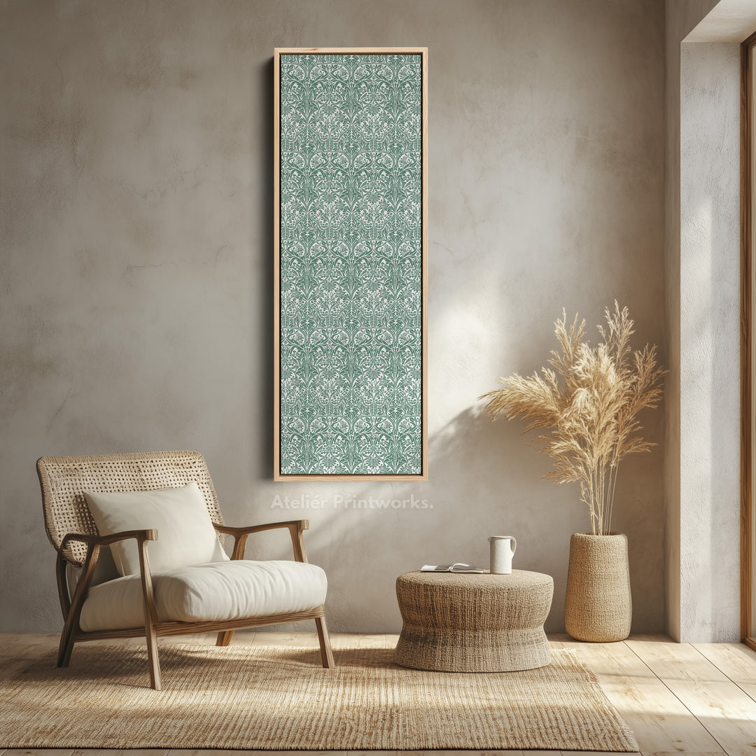 Vertical Long Narrow Wall Art William Morris Bluebell - V0297