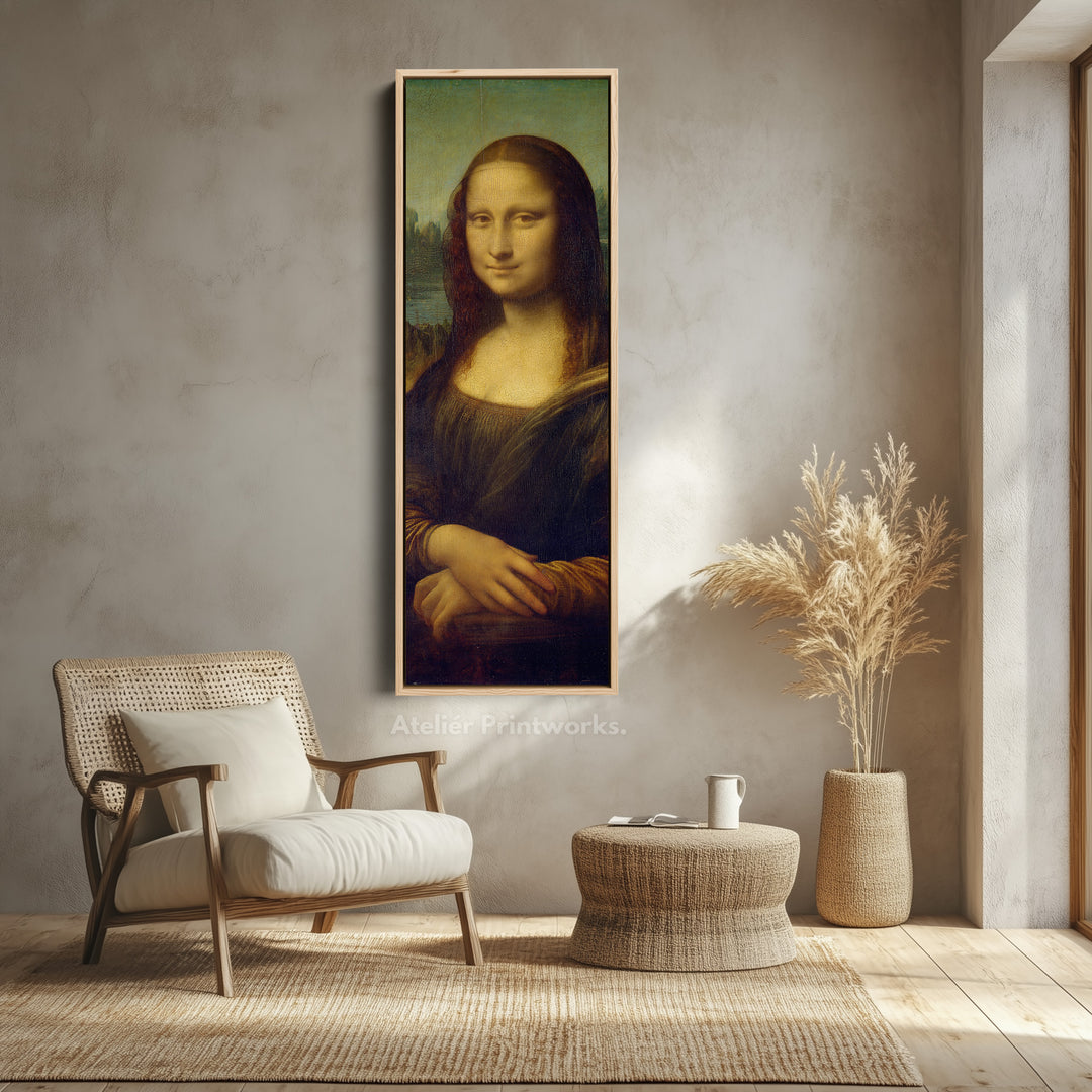 Long Vertical Wall Art Leonardo Di Vinci Mona Lisa - V0347