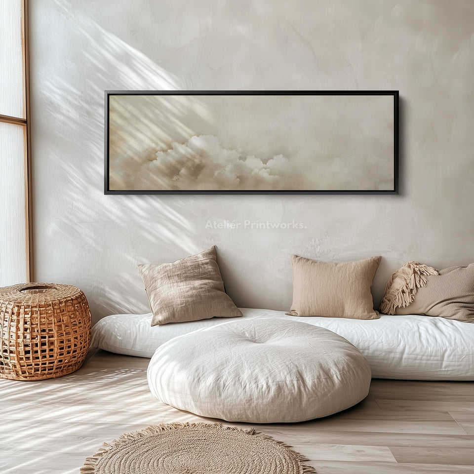 Wall Art For Bedroom Above Bed - Vintage Clouds