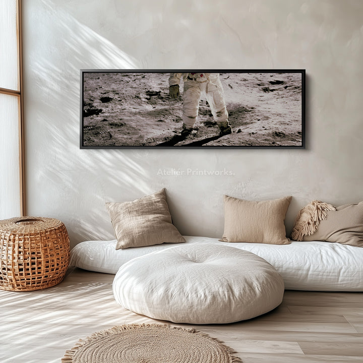 Astronaut Moon Walk Long Horizontal Wall Art