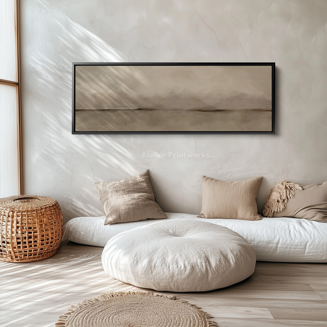Panoramic Wall Art Neutral Landscape Inspired For Living Room