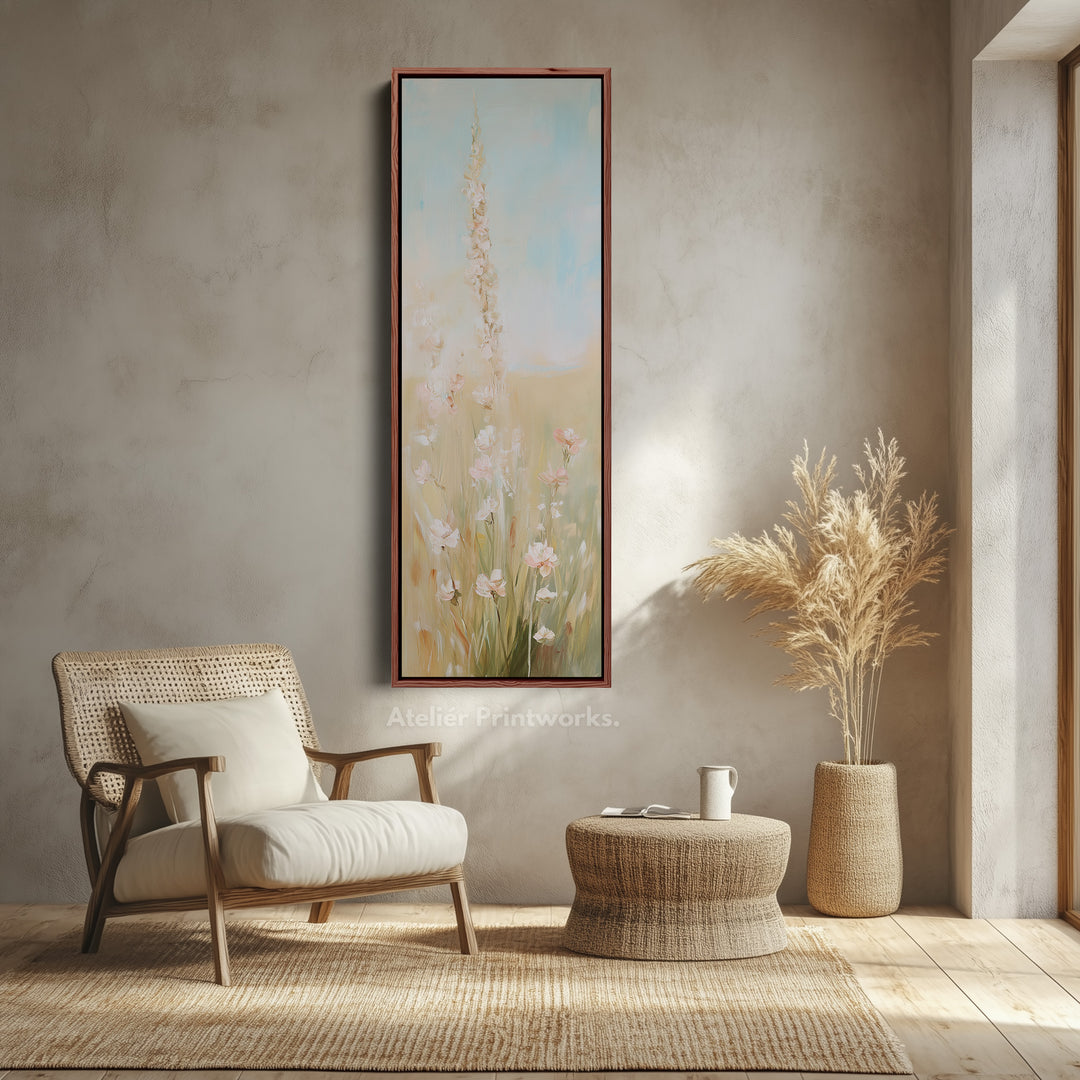 Tall Vertical Wall Art - Floral Painting