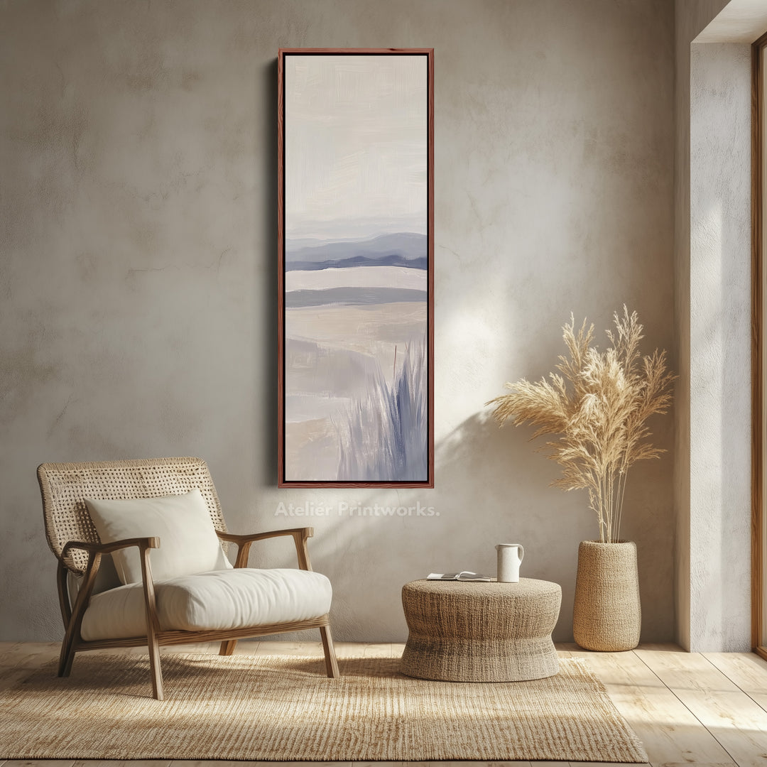 Long Tall Vertical Wall Art - Abstract Landscape Canvas