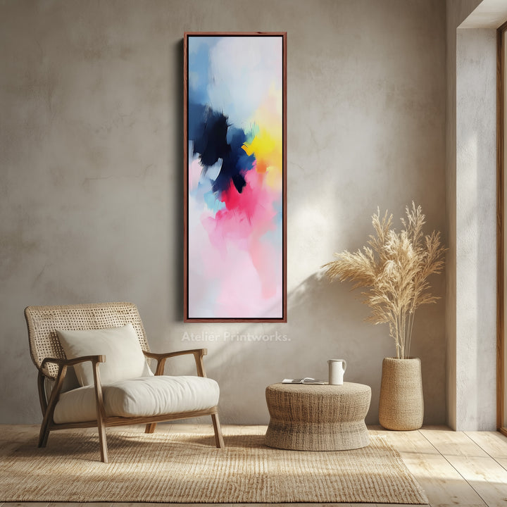 Vertical Long Wall Art Abstract Large Canvas Decor