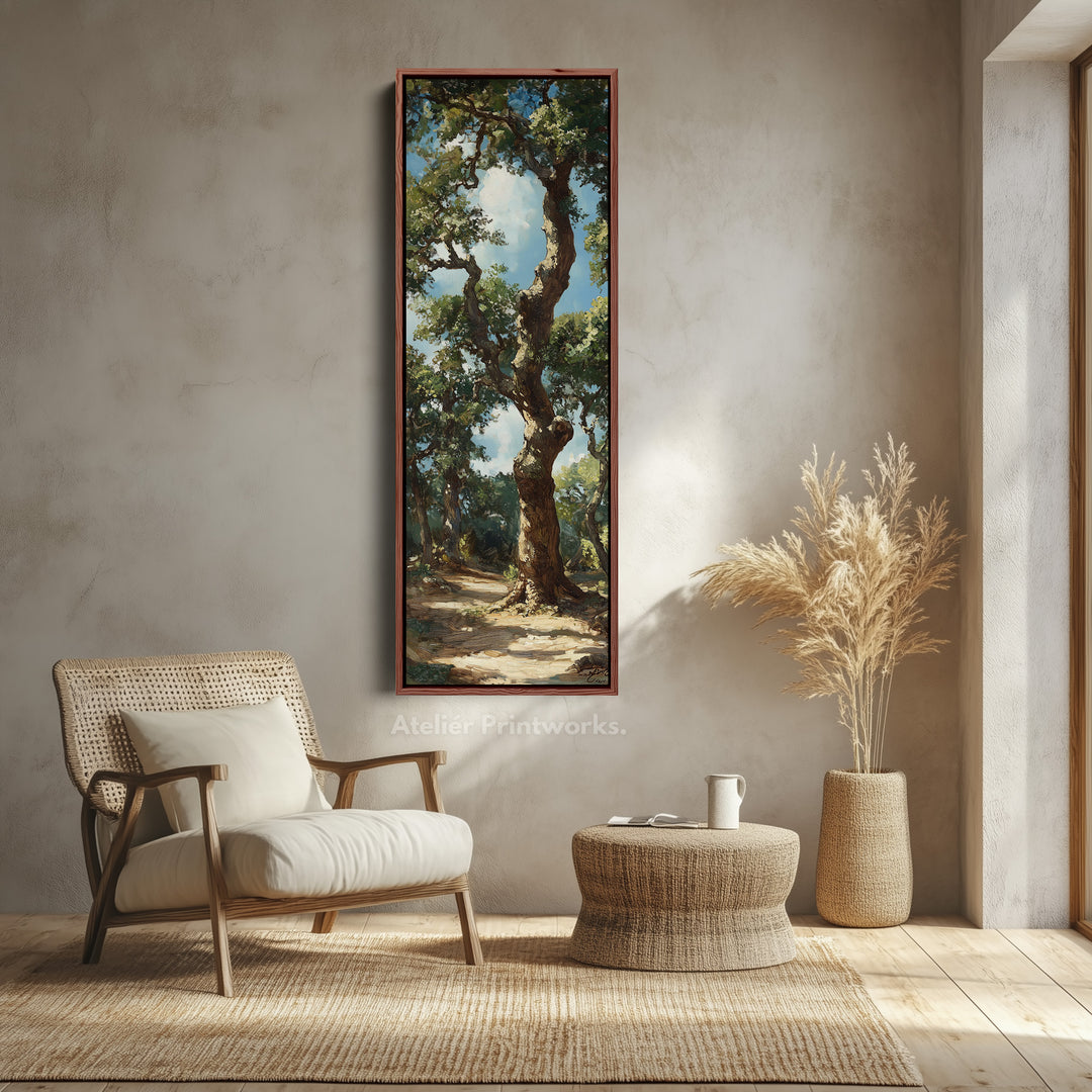 Ancient Oak Framed Canvas Wall Art For Living Room