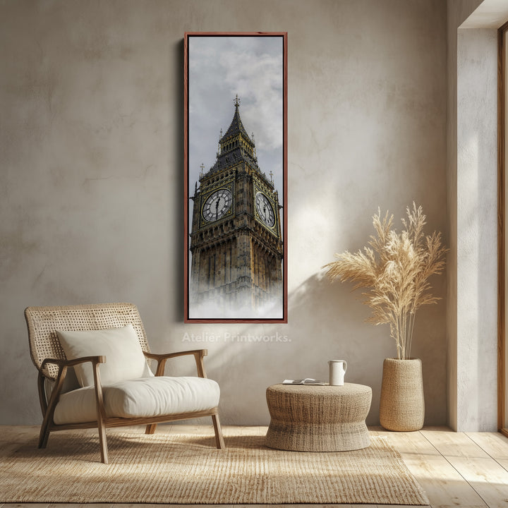 Big Ben London Framed Vertical Wall Art
