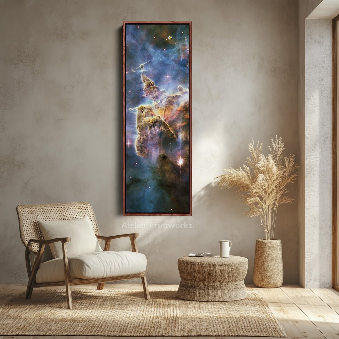 Vertical Wall Decor Hubble Nebula NASA Photograph