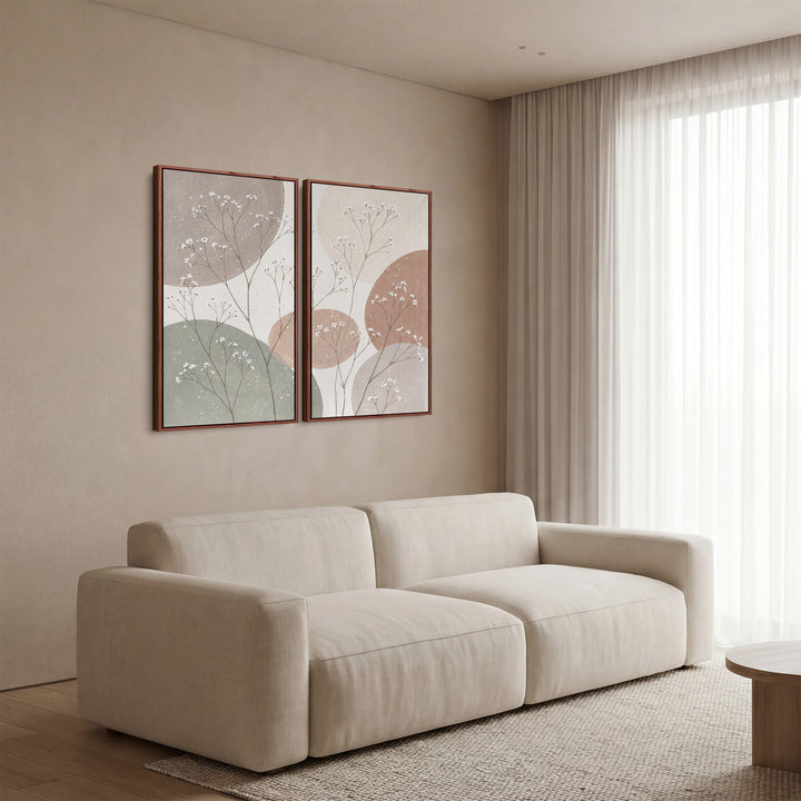 Wildflower Stems Extra Large Wall Art Set Hallway