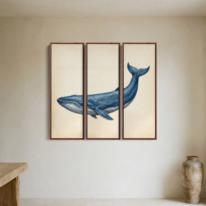 Blue Whale Set Of 3 Wall Art for Office