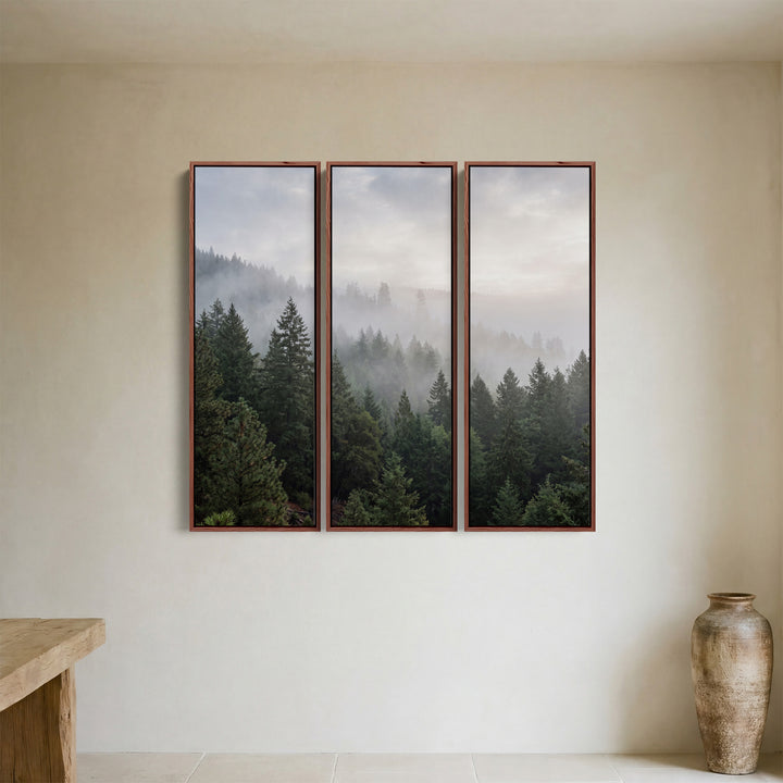 Misty Forest Extra Large Wall Art Set for Office