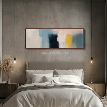 Abstract Brush Stokes - Narrow Horizontal Wall Art - Atelier Printworks