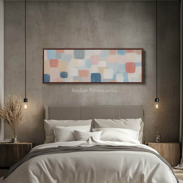 Abstract Pastel Long Skinny Wall Art - Atelier Printworks