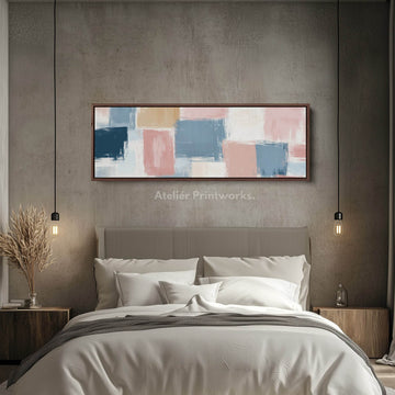 Abstract Pastel Horizontal Skinny Wall Art - Atelier Printworks