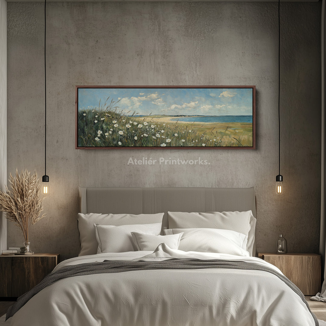 Wild Flower Panoramic Long Large Canvas Wall Decor Horizontal - H0078