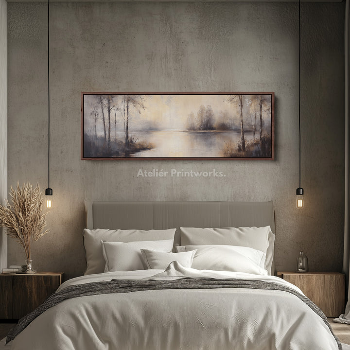 Vintage River Long Narrow Horizontal Wall Decor - H0211