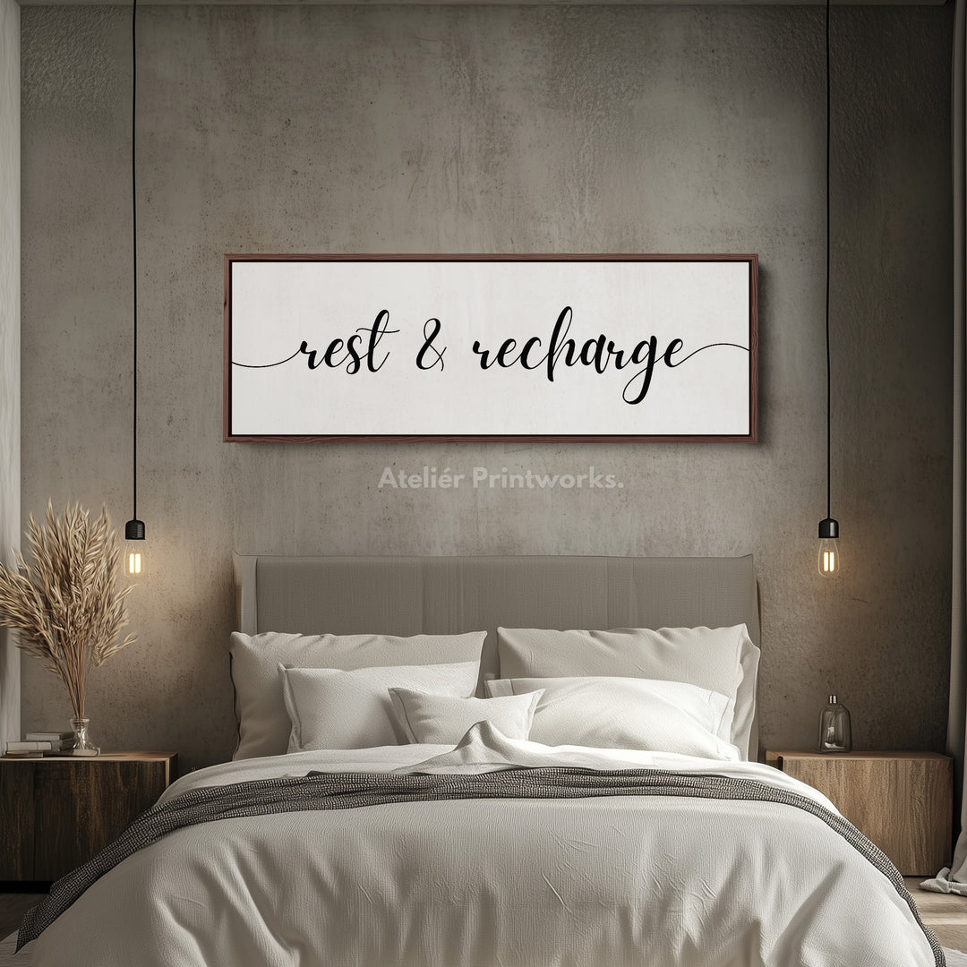 Above Bed Wall Decor For Guestroom Horizontal Art - H0318