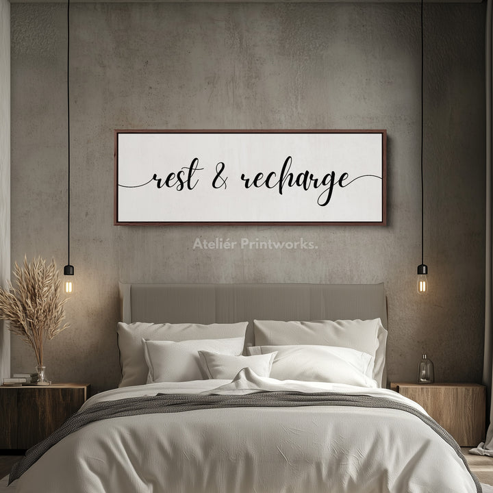 Above Bed Wall Decor For Guestroom Horizontal Art - H0318