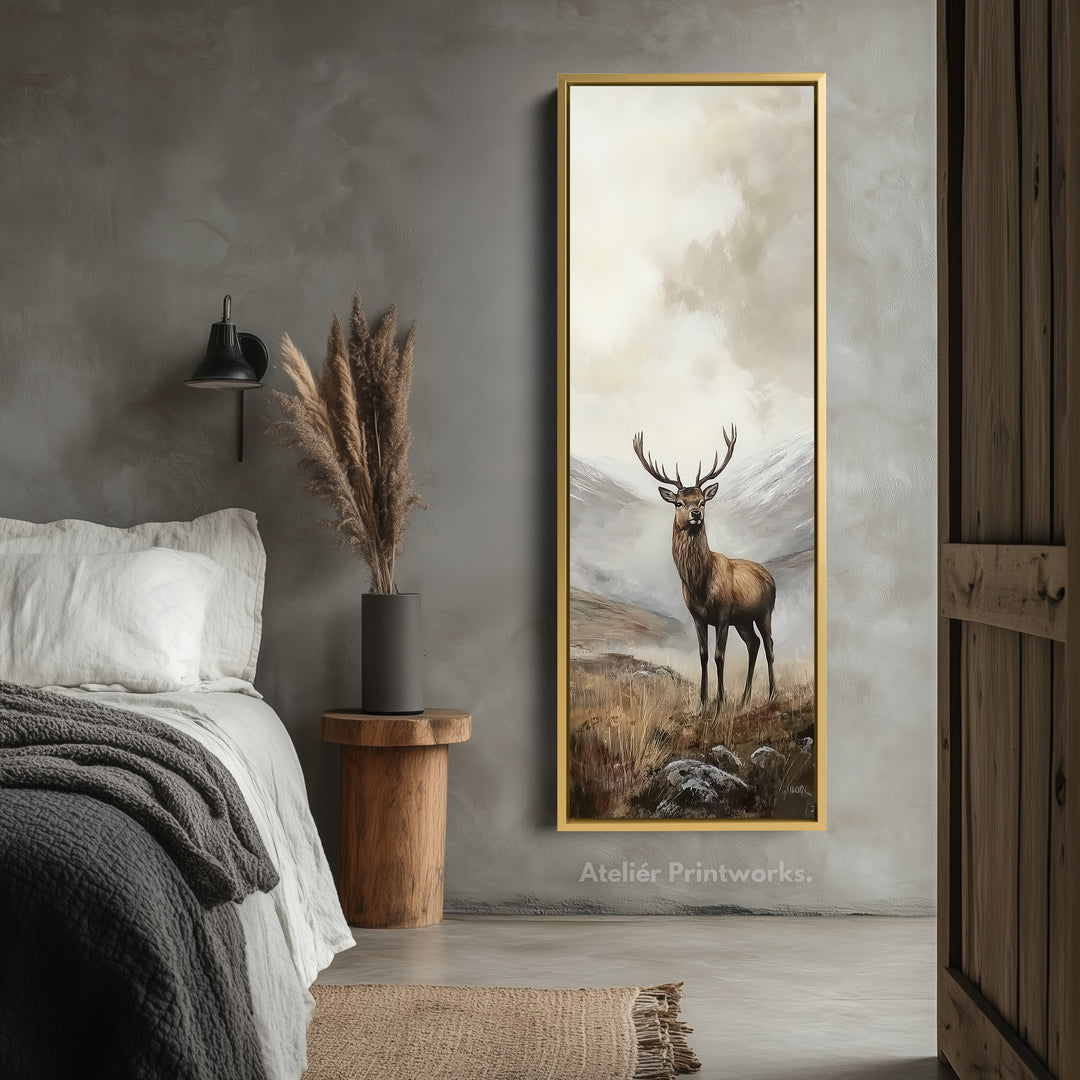 Stag Canvas Tall Narrow Skinny Artwork - V0018