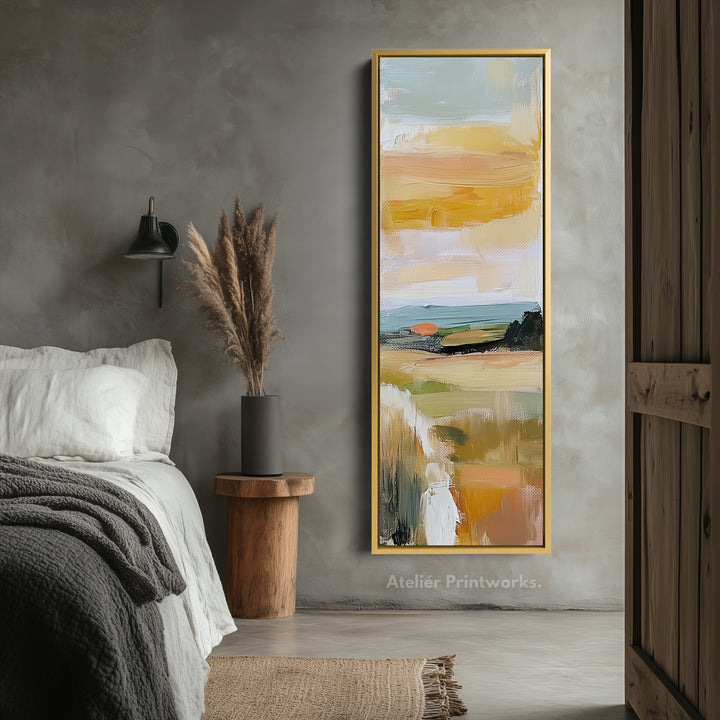 Abstract Landscape Big Framed Picture Vertical Wall Art - V0073