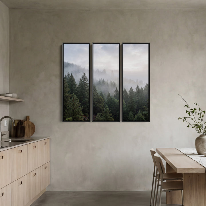 Misty Forest Extra Large Wall Art Set for Office