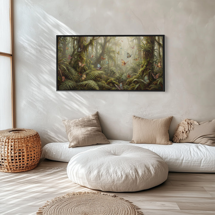 Enchanted Forest horizontal wall art Butterflies Statement Wall Decor Bedroom