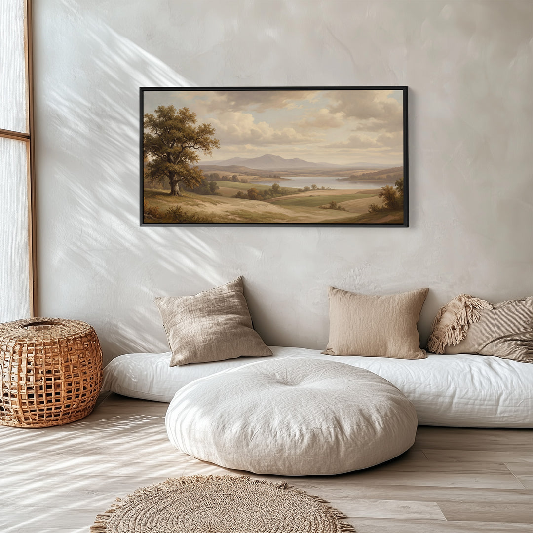 Lake Vista Long Wall Art Statement Wall Decor For Hallway