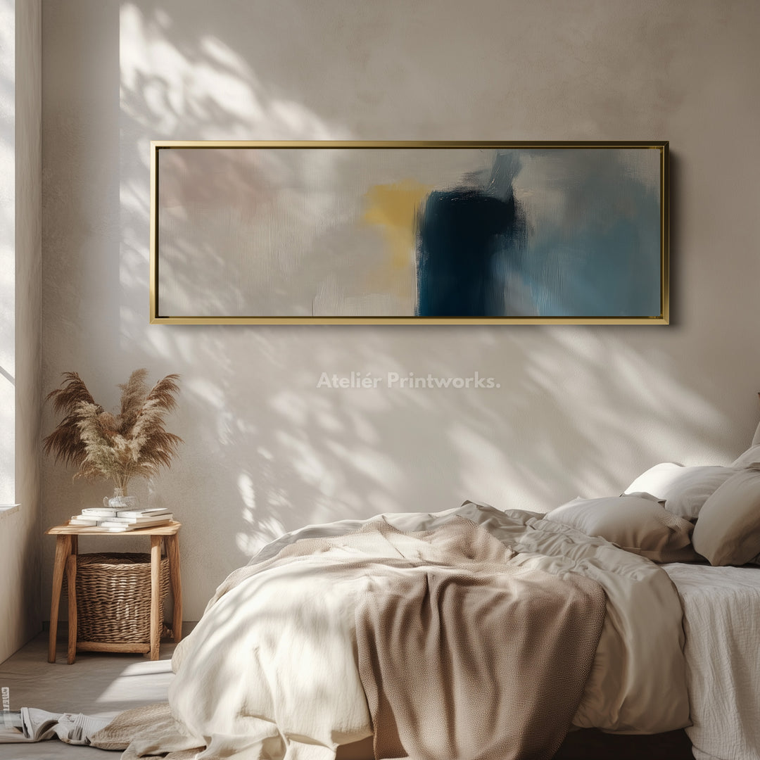 Long Narrow Abstract Wall Art - Horizontal Wall Art H0003