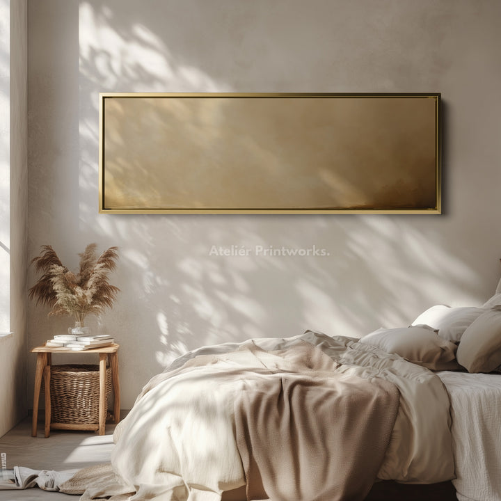 Long Narrow Abstract Beige Horizontal Wall Art - H0019