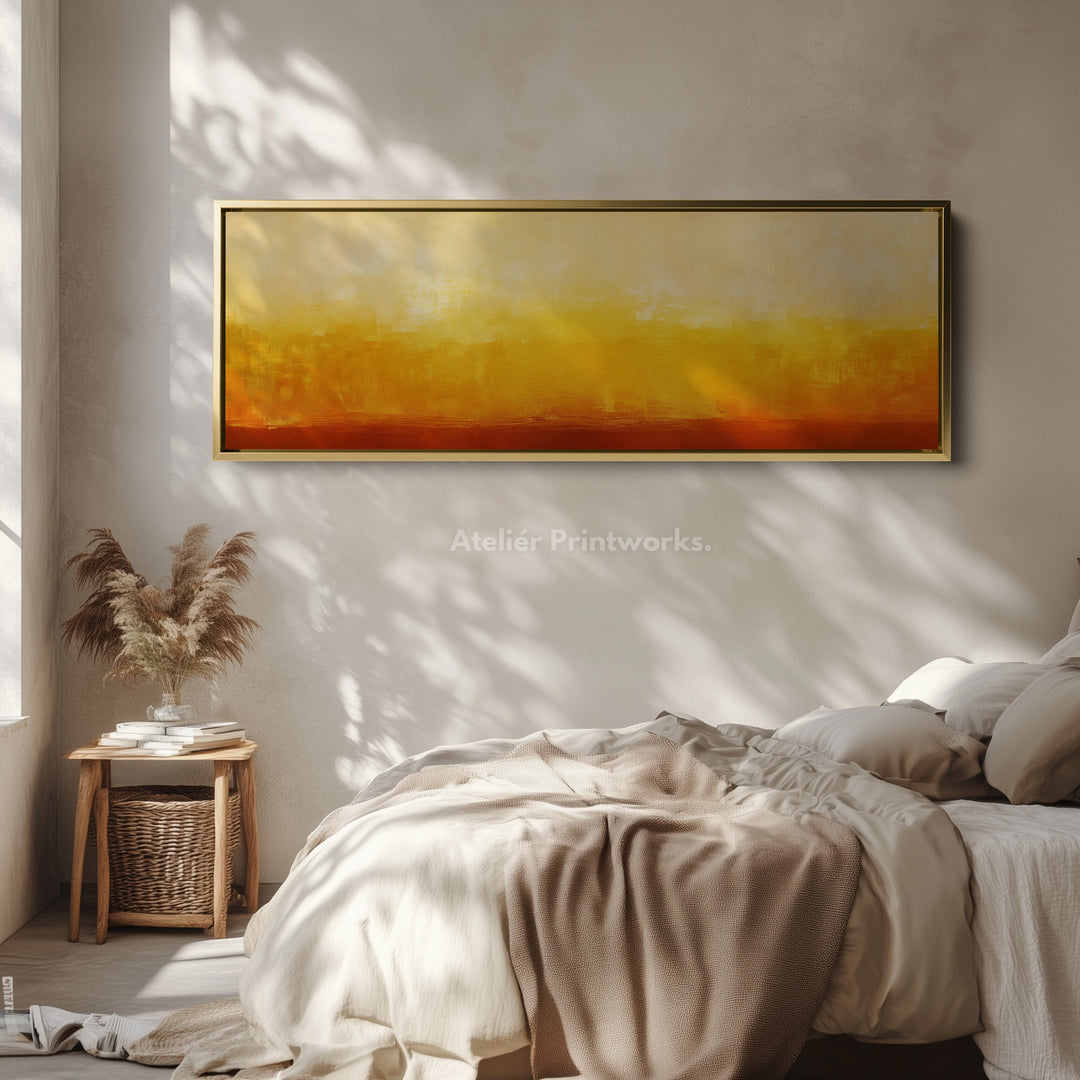 Abstract Yellow Large Framed Wall Pictures For Living Room - H0049