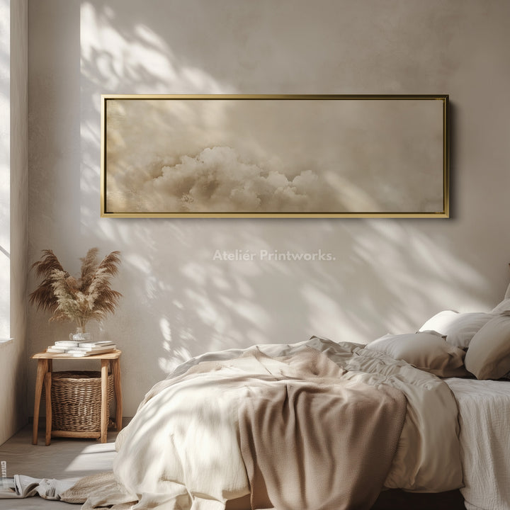 Wall Art For Bedroom Above Bed - Vintage Clouds - H0052