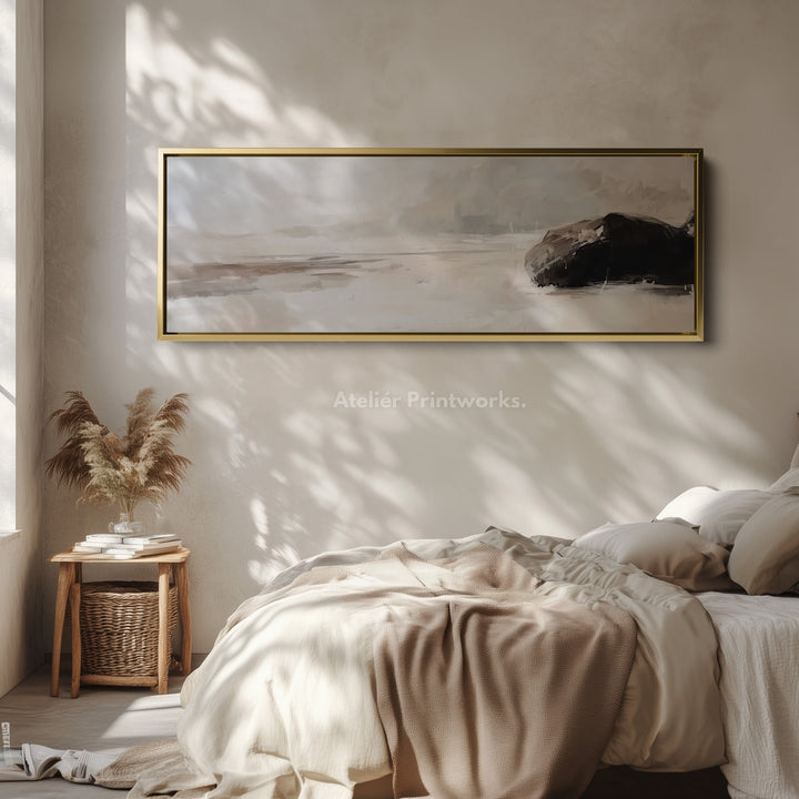 Abstract Beach Long Horizontal Wall Art Panoramic Wall Decor - H0149