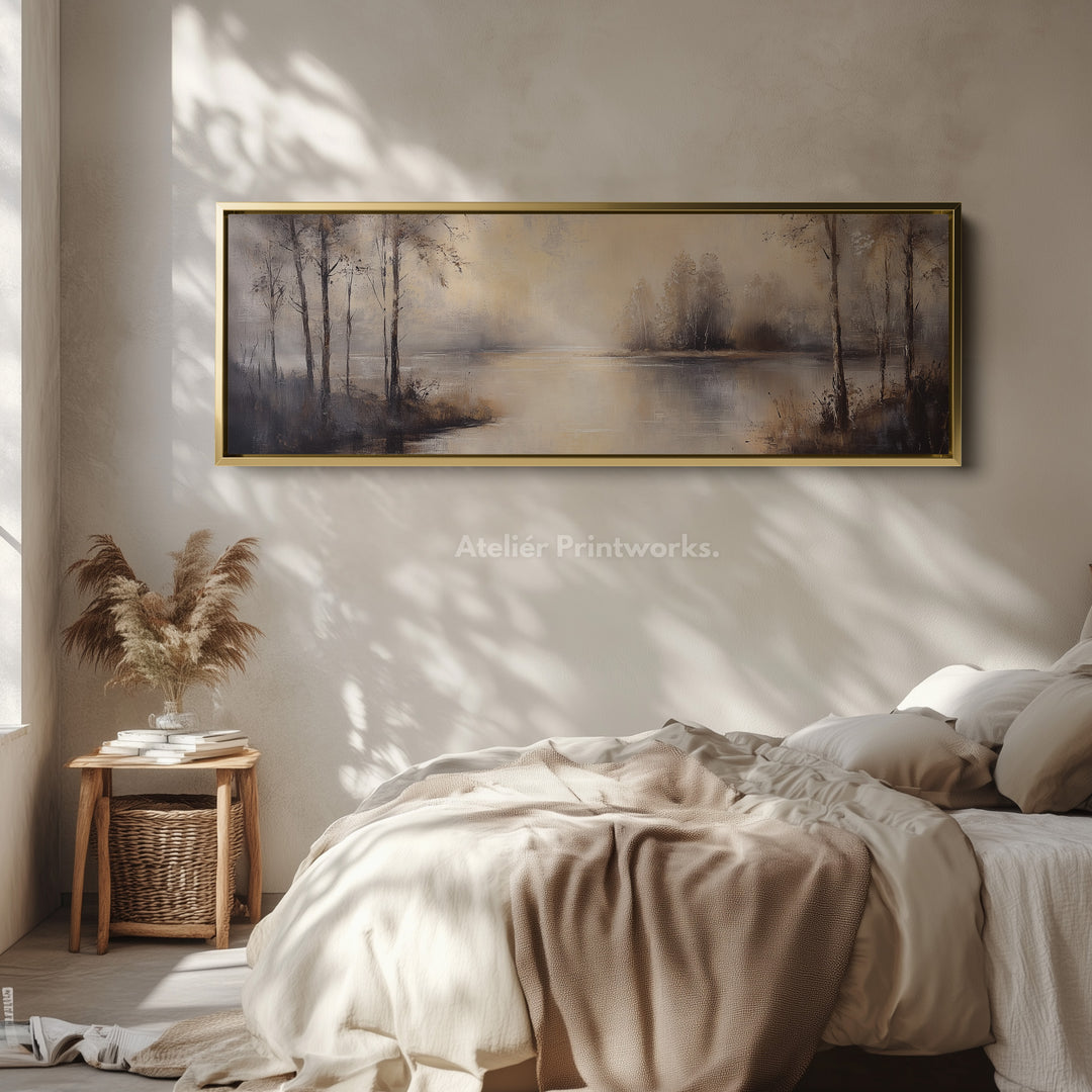 Vintage River Long Narrow Horizontal Wall Decor - H0211