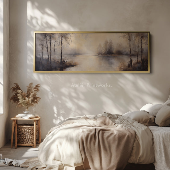 Vintage River Long Narrow Horizontal Wall Decor - H0211