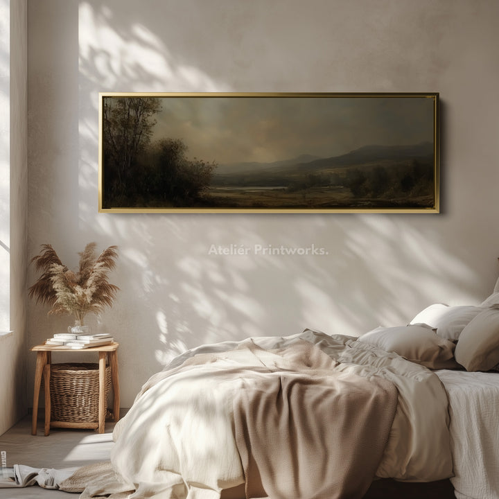 Vintage Landscape Long Narrow Horizontal Wall Decor - H0212