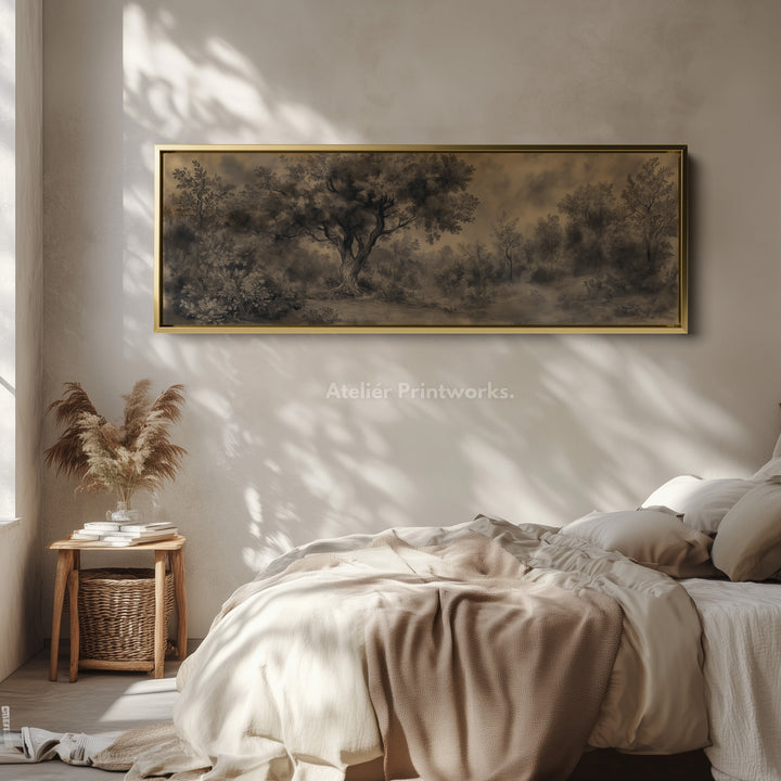 Vintage Forest Long Narrow Horizontal Wall Art - H0213