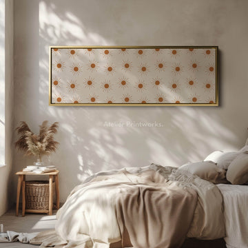 Boho Minimalist Sun Panoramic Slim Wall Art - Atelier Printworks