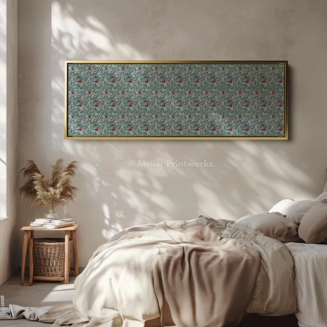 Panoramic Wall Art William Morris Arbutus Botanical - H0341