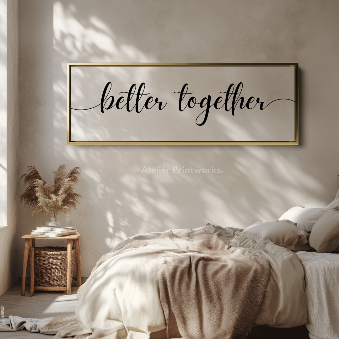 Horizontal Long Narrow Above Bed Wall Decor - H0308