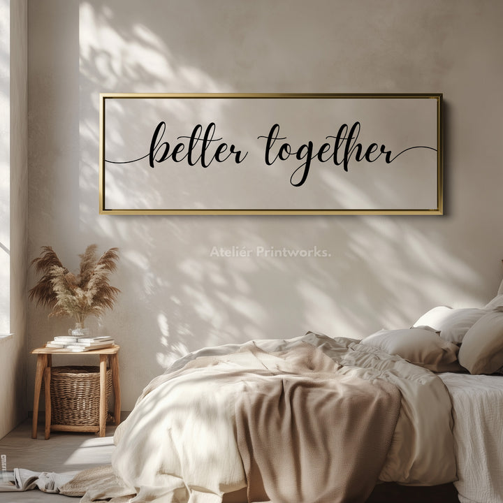 Horizontal Long Narrow Above Bed Wall Decor - H0308
