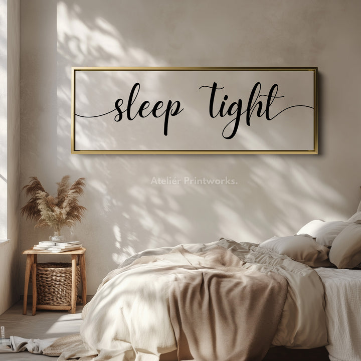Above Bed Wall Art Long Panoramic  'Sleep Tight' - H0320