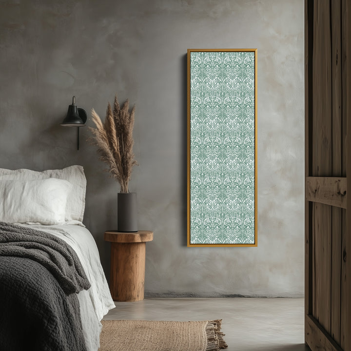 Vertical Long Narrow Wall Art William Morris Bluebell - V0297