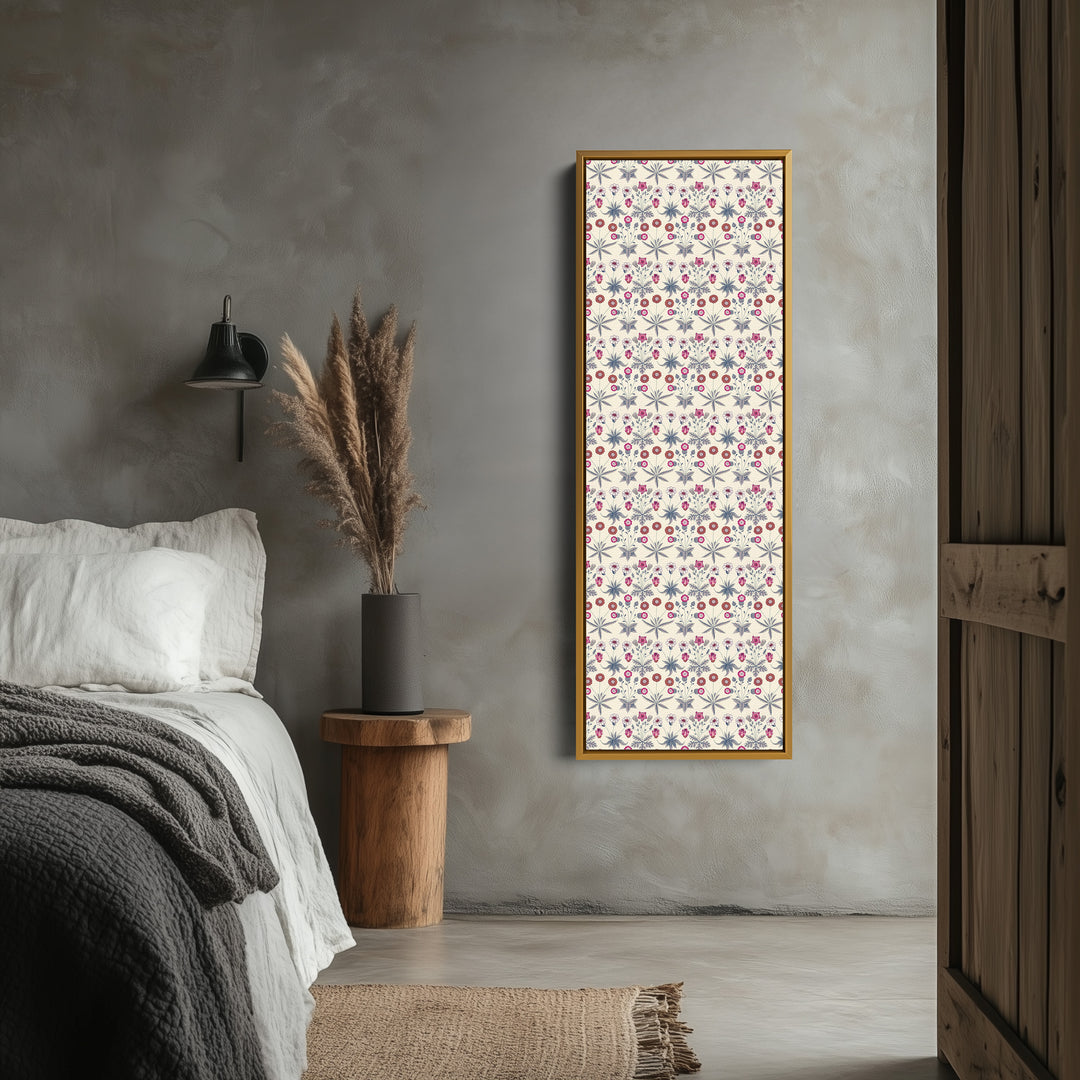 William Morris Daisy Vertical Long Narrow Wall Art - V0299