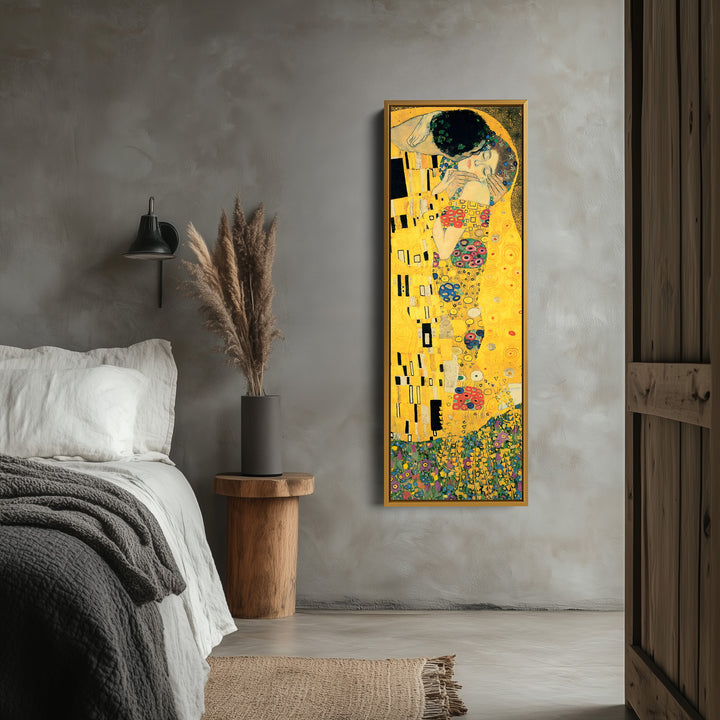 The Kiss Gustav Klimt Famous Art Vertical Long Wall Decor - V0352