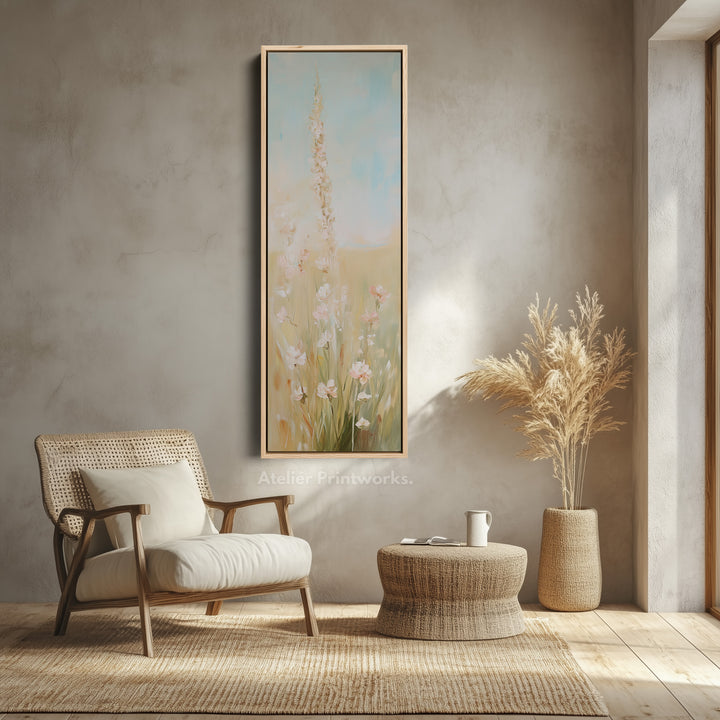 Tall Vertical Wall Art - Floral Painting - V0005