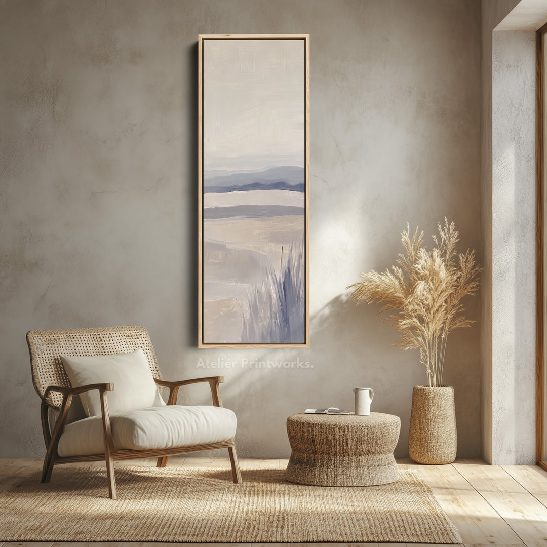 Long Tall Vertical Wall Art - Abstract Landscape Canvas - V0057