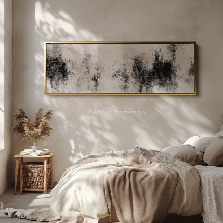 Abstract Ink Painting Horizontal Wall Art - H0014